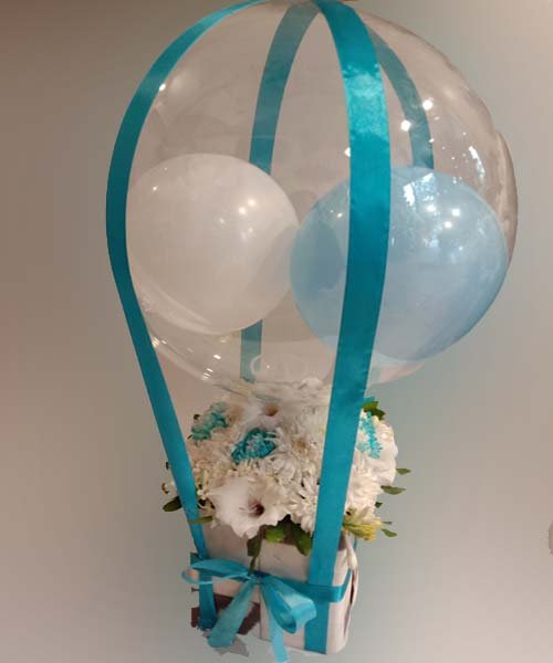 Elegant Balloon Flower Basket