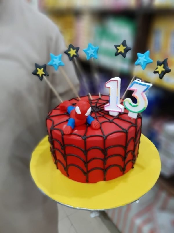 Customized-Spider Cake For Kid Boys