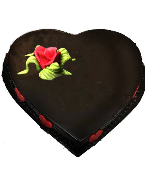 Heart Shape Chocolate Cake